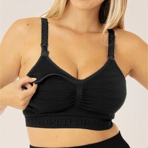 Sublime Hands Free Pumping and Nursing Bra 2.0 XL BUSTY Black
